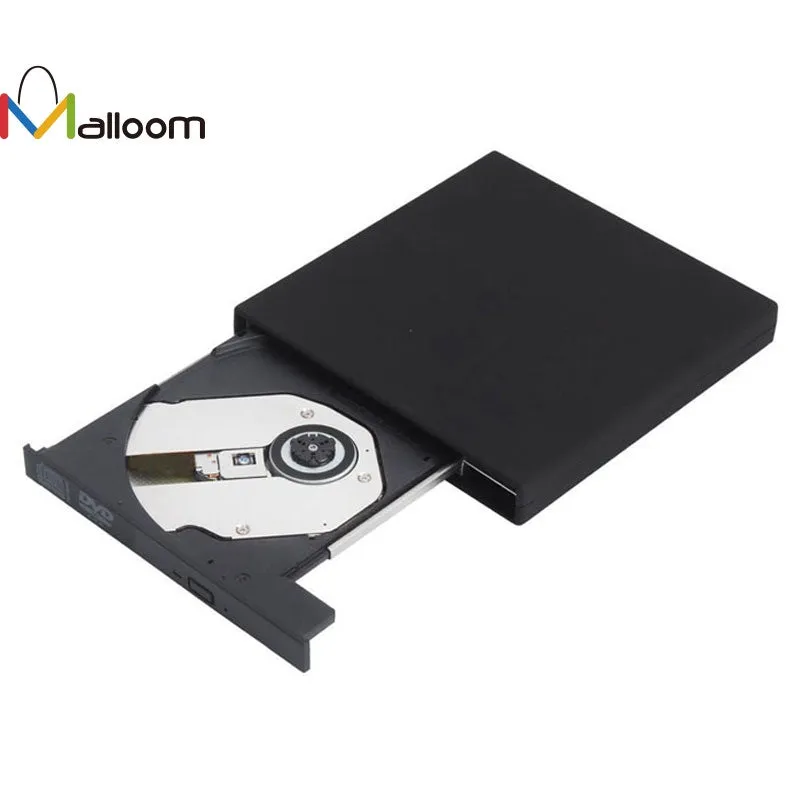 100% Brand New  Black USB 2.0 External DVD Combo CD-RW Burner Drive CD -RW DVD ROM Free Shipping&Wholesale