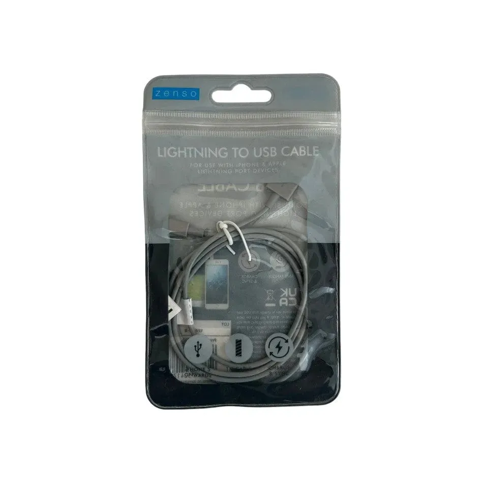 1m IPhone USB Fast Charger Data Sync Cable - Choice Of Colour