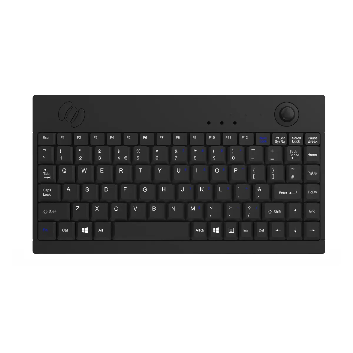 Accuratus 5015 Professional Wired Mini Size Keyboard with Optical Trackball