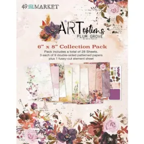 ARToptions Plum Grove 49 And Market Collection Pack 6"X8"