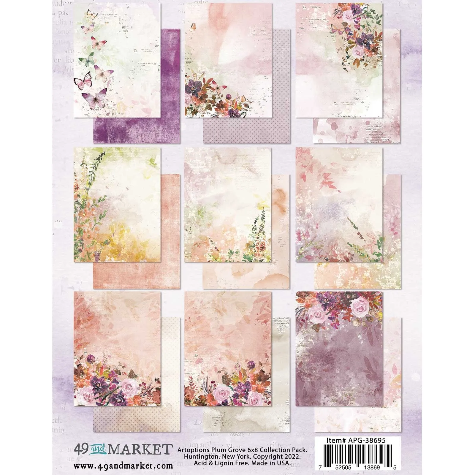 ARToptions Plum Grove Collection Pack 6"X8"