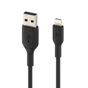 Belkin BoostCharge Lightning to USB-A Cable  1m For Apple Devices - Black -Black