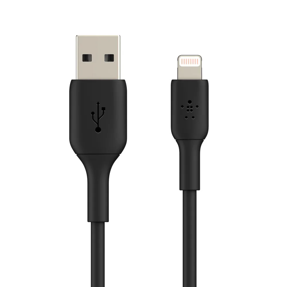 Belkin BoostCharge Lightning to USB-A Cable For Apple devices - Black -Black