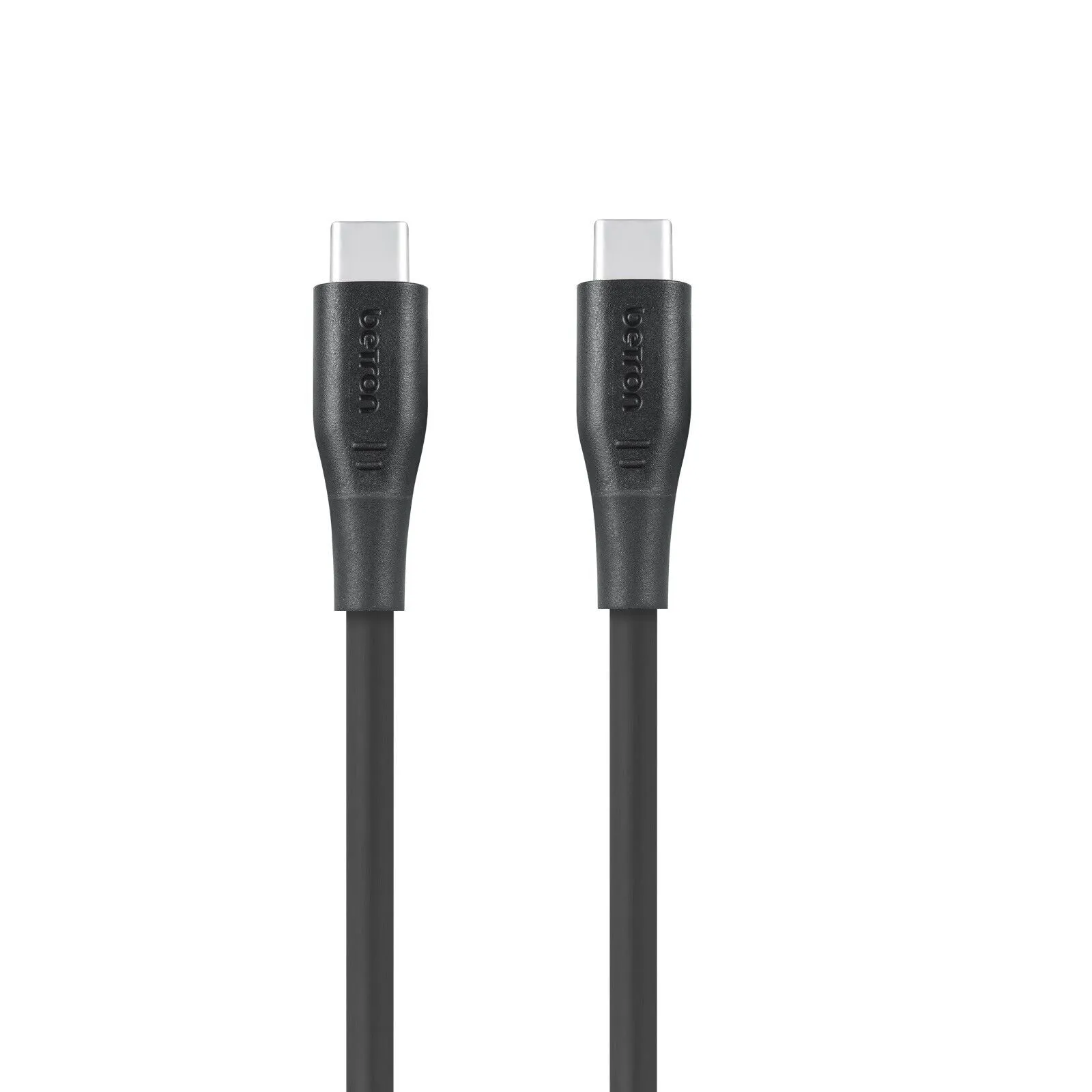 Betron USB-C To Type C Cable, Fast Charge Data Transfer Heavy Duty - 0.5 m, 1 m, 2 m, Black or White