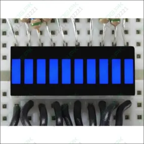 Blue 10 Segment Light Bar Graph Led Display