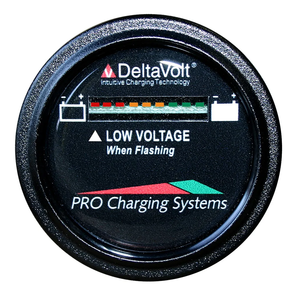 Dual Pro Battery Fuel Gauge - DeltaView? Link Compatible - 72V System (6-12V Batteries, 12-6V Batteries, 9-8V Batteries)