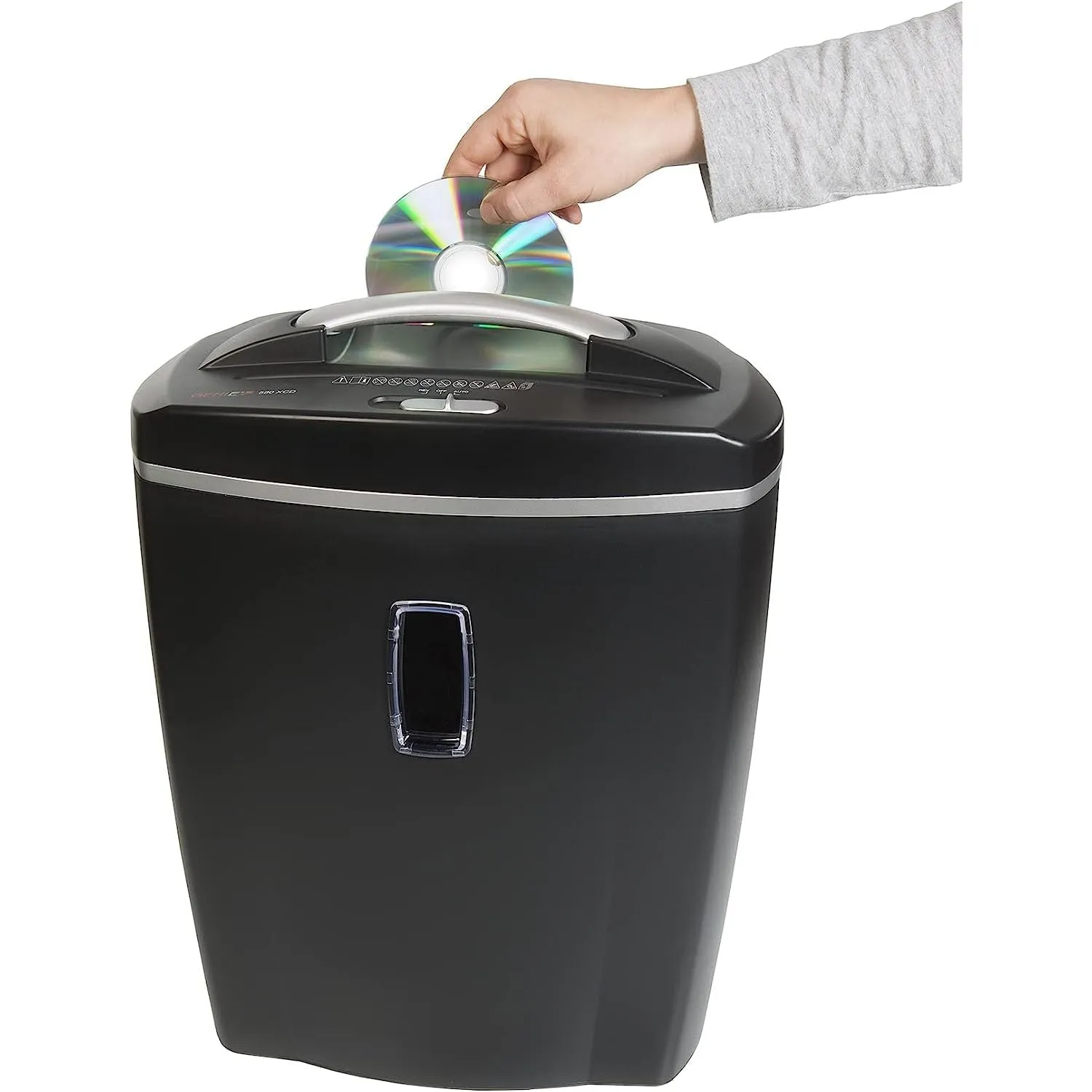 Genie 580 XCD 4x18mm 21L Cross Cut Paper Shredder - Black | GENIE580XCD