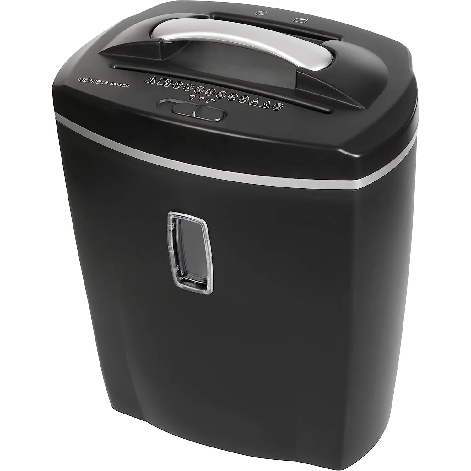 Genie 580 XCD 4x18mm 21L Cross Cut Paper Shredder - Black | GENIE580XCD