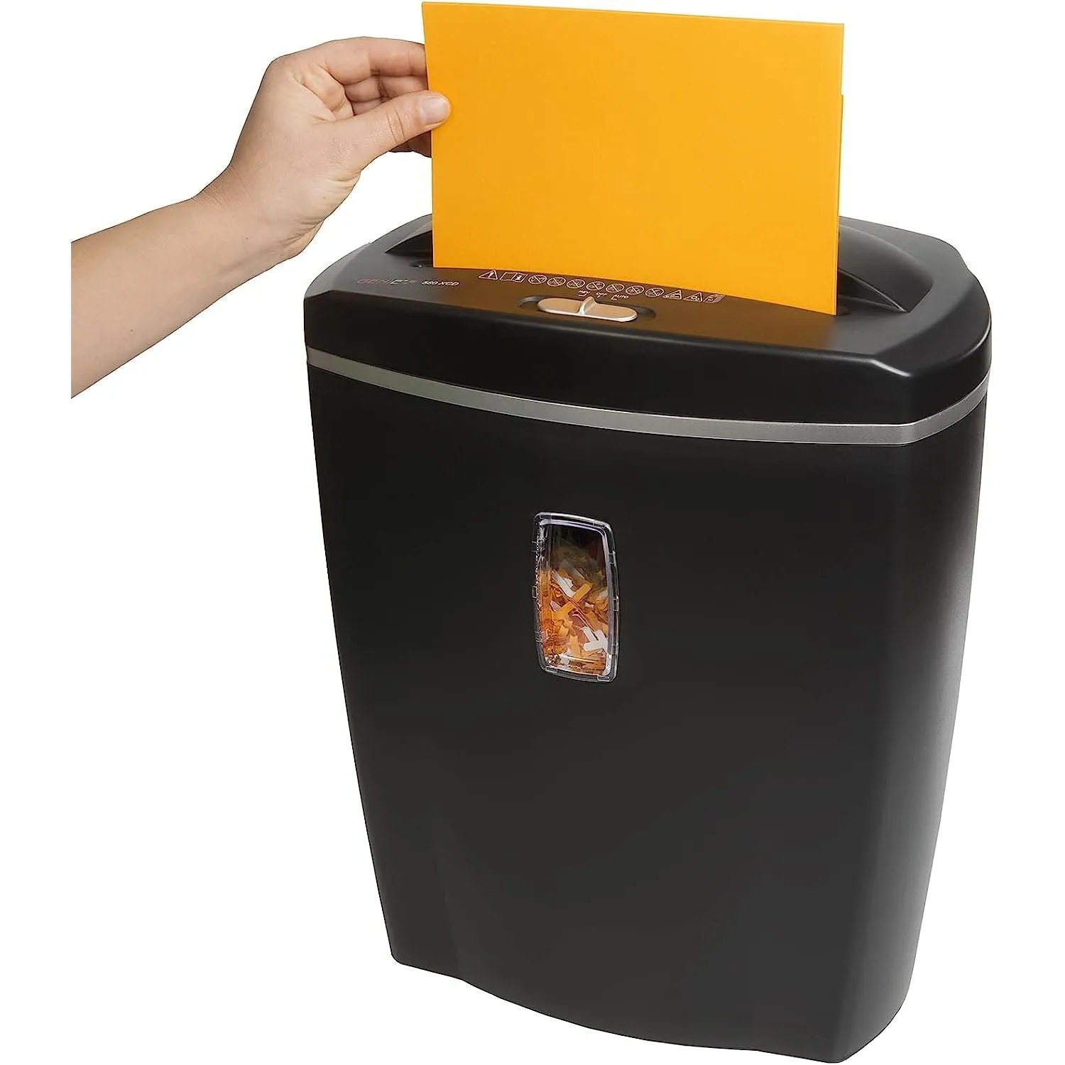 Genie 580 XCD 4x18mm 21L Cross Cut Paper Shredder - Black | GENIE580XCD