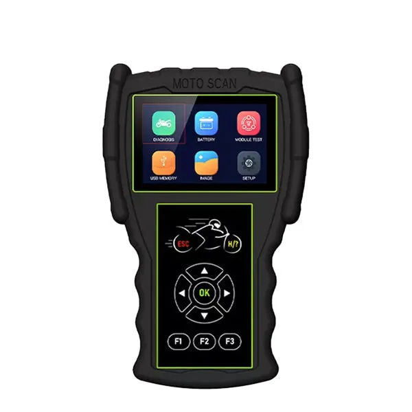 JDiag - Moto Scan - OBD2 Motorcycle Diagnostic Scan Tool - 3.2" Screen - Live Data Monitoring