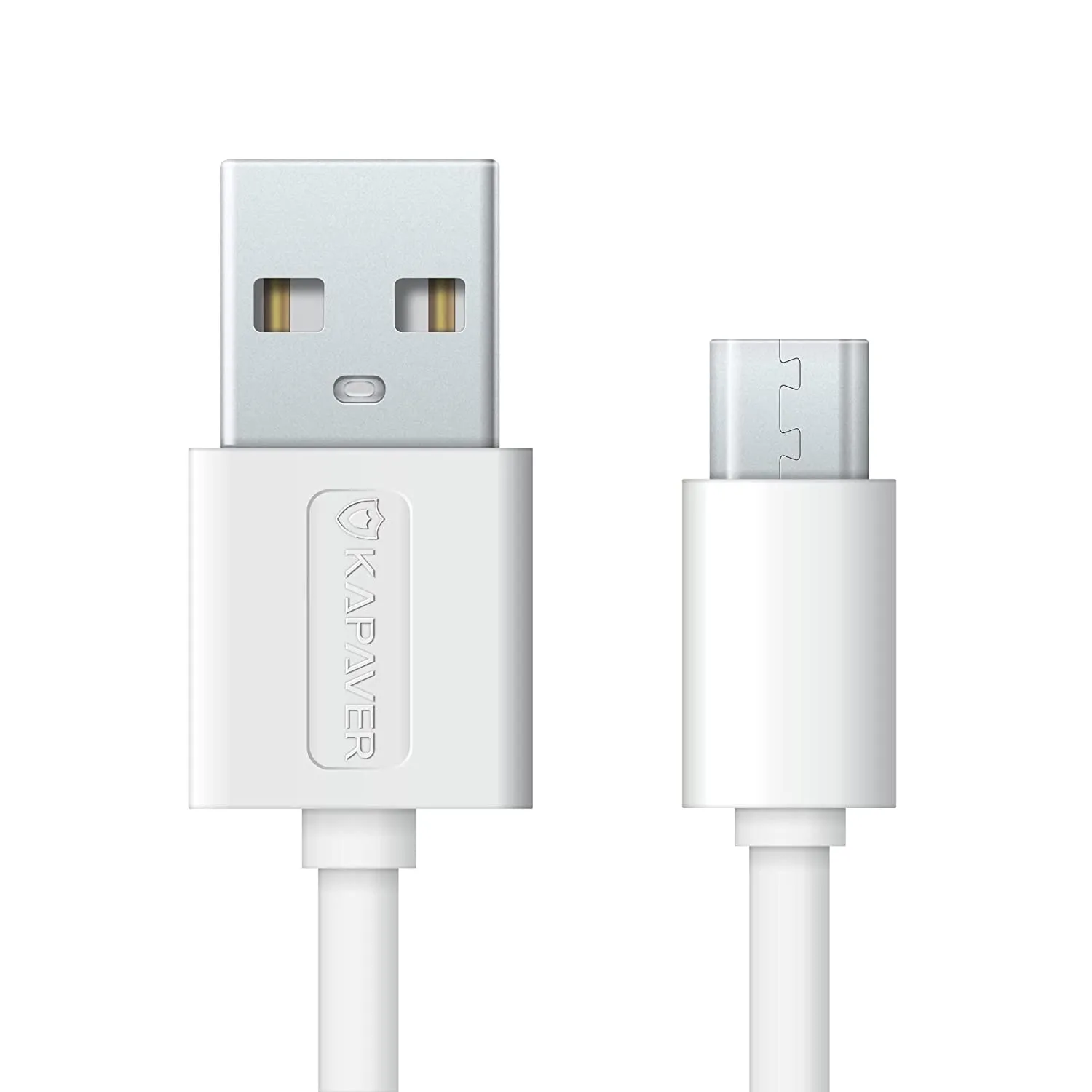 KAPAVER Micro USB Cable For Charging & Sync Data to Android Smartphones 1 meter - White