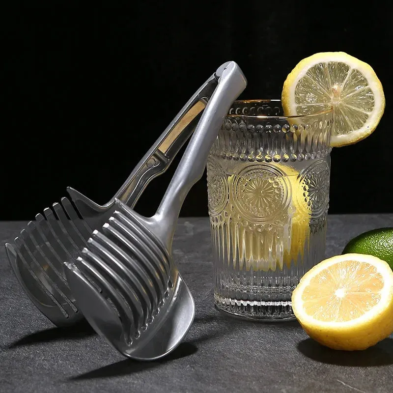 Kitchen Gadgets Handy Stainless Steel Vegetable Holder Slicer