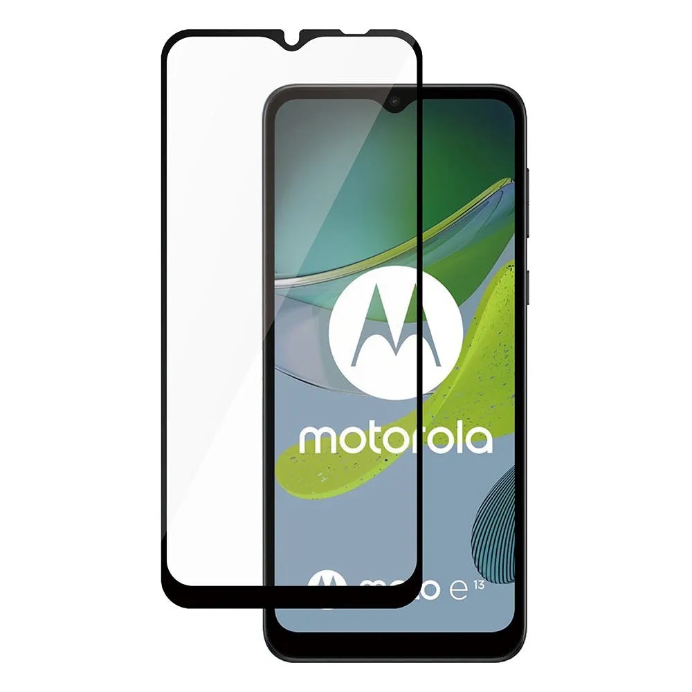 Motorola Moto E13 Safe By PanzerGlass® Ultra-Wide Fit Skærmbeskyttelse - Case Friendly - Gold Strength - Gennemsigtig