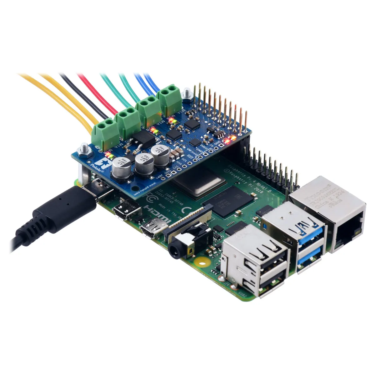 Motoron M3H256 Triple Motor Controller Kit for Raspberry Pi