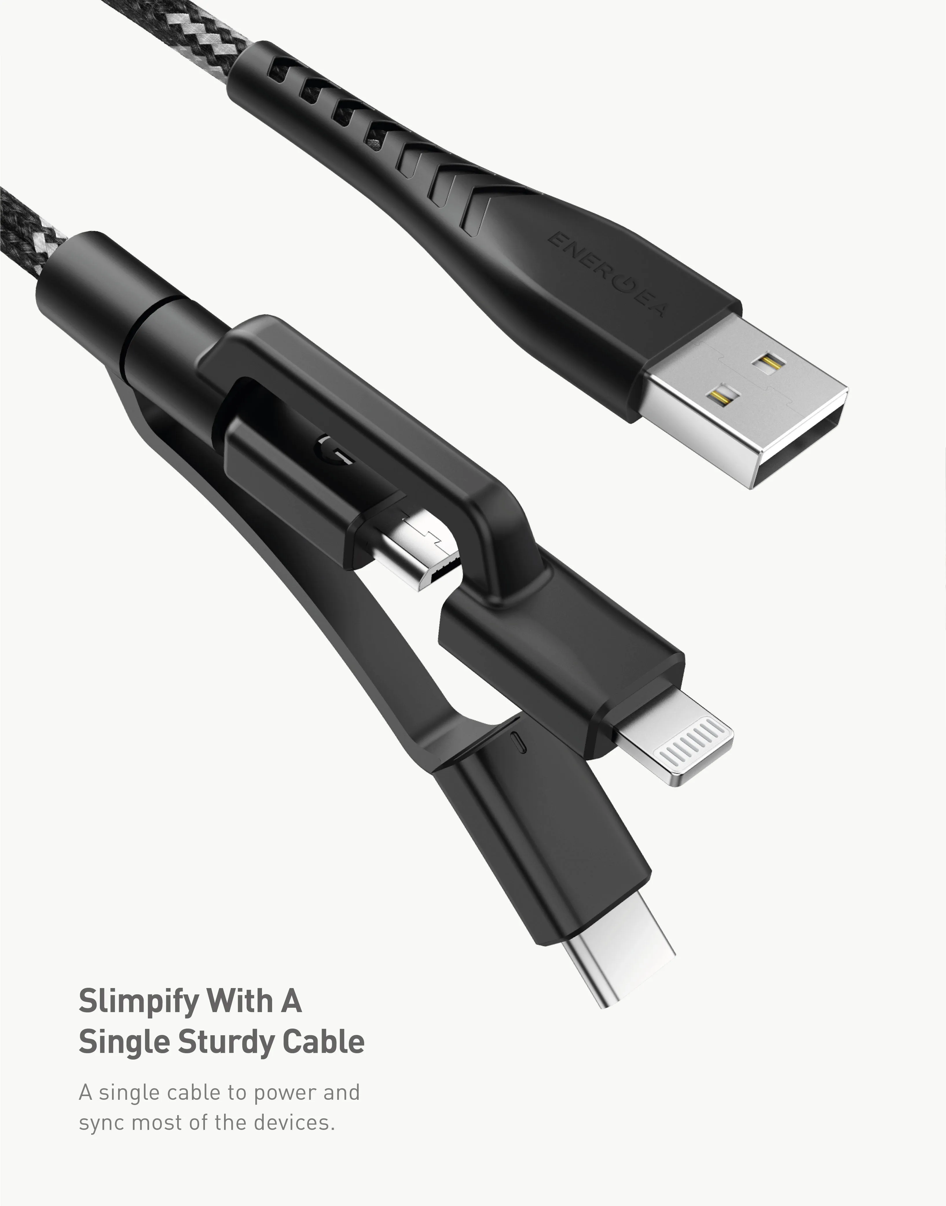 NyloFlex 3-in-1 Lightning   USB-C   Micro-USB 1.5M