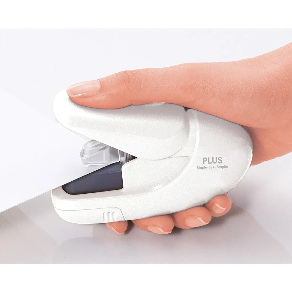 PLUS Staple-Free Hand Stapler White