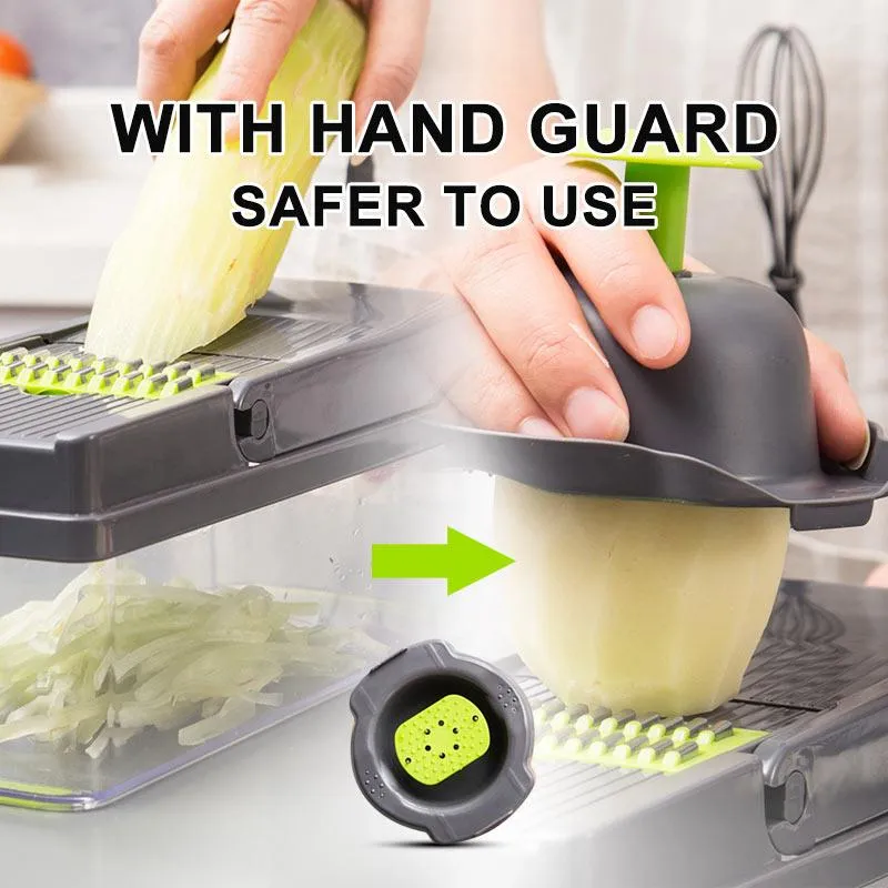 Pro Multifunctional Vegetable Fruits Chopping Potato Slicer Carrot Grater Kitchen Accessories Gadgets Steel Blade Kitchen shredders