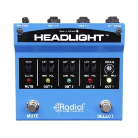 Radial HEADLIGHT 4-Output Guitar Amp Selector Switch