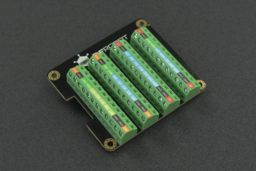 Raspberry Pi 4B GPIO Terminal Block HAT