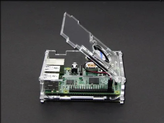 Raspberry Pi B  acrylic Acrylic Enclosure w/ CPU Fan