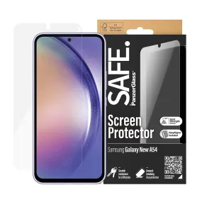 Samsung Galaxy A55 (5G) Safe By PanzerGlass® Ultra-Wide Fit Skærmbeskyttelse - Case Friendly - Gold Strength - Gennemsigtig