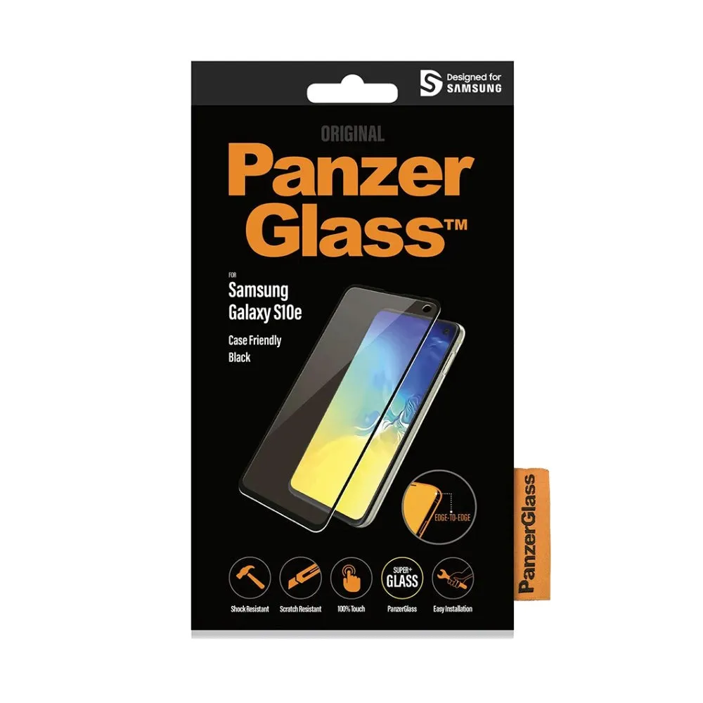 Samsung Galaxy S10e PanzerGlass Skærmbeskyttelse - Case Friendly - Sort