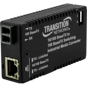 Transition Networks Hardened Mini Fast Ethernet Media Converter