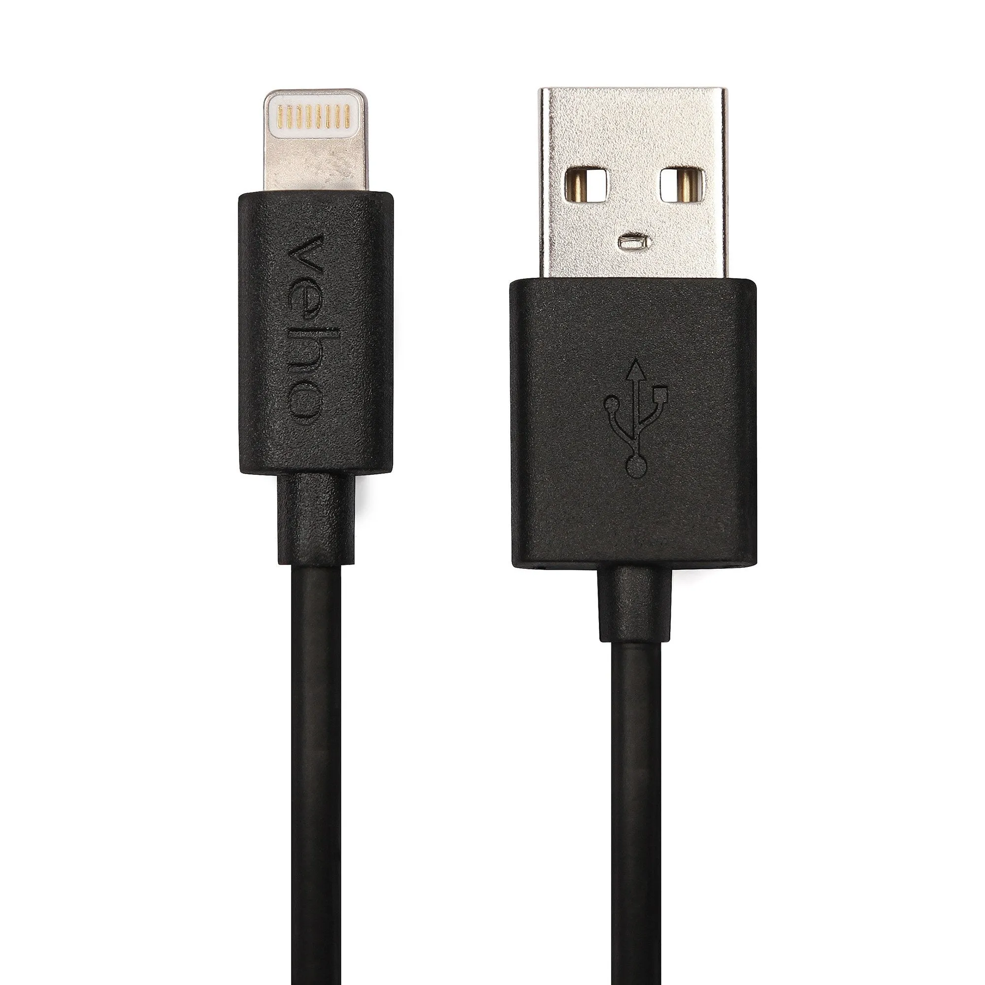 Veho Pebble Certified MFi Lightning To USB Cable | 0.2 Metre/0.7 Feet | Charge and Sync | Data Transfer