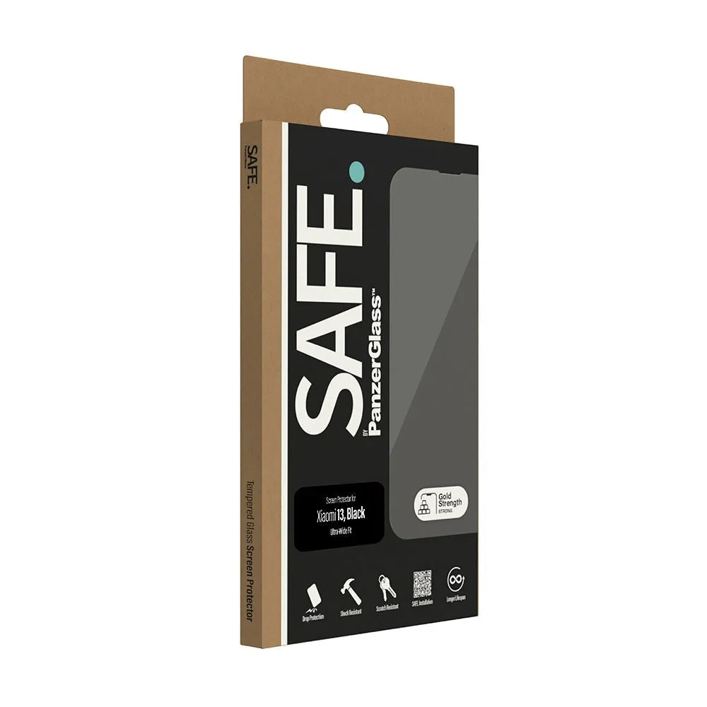 Xiaomi 13 Safe By PanzerGlass® Ultra-Wide Fit Skærmbeskyttelse - Case Friendly - Gold Strength - Gennemsigtig